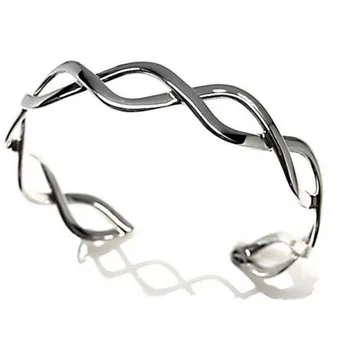 

Bangle 925 Sterling silver m openwork smooth infinite [AB4502]