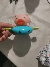 Cerdo de juguete de dibujos animados para bebé, juguete de agua clásico para bebé, Tortuga de natación infantil, cadena enrollada, relojería, juguete de playa para niños, 1 ud.