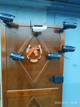 3 uds/1 bolso Cámara ficticia falsa simulación Solar impermeable al aire libre de vigilancia de seguridad CCTV con LED rojo parpadeante