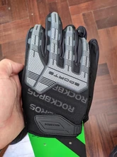 ROCKBROS-guantes de ciclismo a prueba de viento para otoño e invierno, guantes deportivos antigolpes transpirables con pantalla táctil SBR para bicicleta de montaña