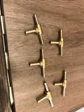 Adapter Hose-Fitting-Tee Barbed-Coupling-Connector 16mm Brass T-Shape 10mm 8mm 12mm 3-Way