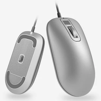 

Xiaomi jesis smart mouse fingerprint mouse, with fingerprint scanner, Silver