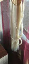 ALLAOSIFY-coleta larga y recta, Clip en la cola de pelo falso con horquillas, extensión de cabello sintético