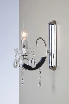 

AVONNI AP-1281-1K Chrome Plated Wall Sconce, E27, Metal, Crystal