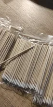 300 Uds desechables Ultra-pequeño hisopo de algodón sin pelusa Micro cepillos madera bastoncillos de algodón torundas de algodón con pegamento para extensión de pestañas quitar herramientas
