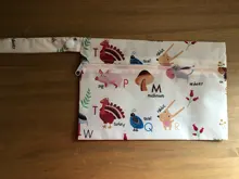 Bolsa de tela con estampado de máscara a prueba de agua para pañales, bolsa húmeda de viaje para bebé, reutilizable, para cochecito Menstrual, venta al por mayor, 2 uds.