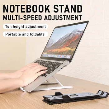 

Portable Laptop Stand Aluminium Foldable Notebook Support Laptop Base Macbook Pro Holder Adjustable Bracket Computer Accessories
