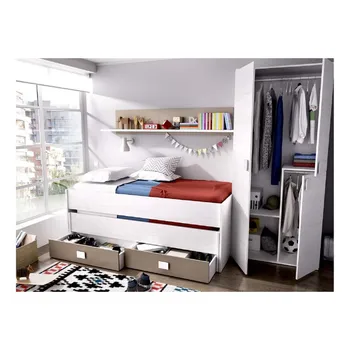 

YOUTH BEDROOM IN MODEL KIT KLEIN COLOR ARTIC AND TORTOLA