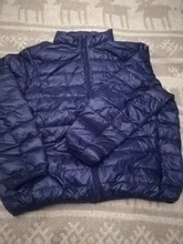 Chaqueta de plumón con cuello levantado para hombre, Parka ultraligera, prendas de vestir portátiles, a prueba de viento, chaqueta de plumón de pato blanco, 6XL, Otoño e Invierno