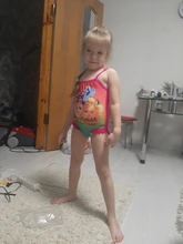 Girls Swimsuit One-Piece Beach-Wear-1106mix Children Kids High-Quality 2--11y