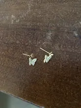 Stud-Earrings Jewelry Crystal 925-Sterling-Silver Wedding-Party Butterfly Women Gift