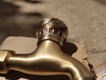 Garden Taps Faucet Tap-Decorative Bibcock Washing-Machine Wall-Mount Carved Brass Outdoor