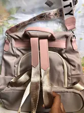 Mochila informal de tela Oxford con flores bordadas para mujer, bolso escolar para el hombro, para viajes diarios, antirrobo