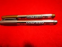 Bolígrafo De Metal para manualidades, rotuladores artísticos de 1,5mm, color dorado y plateado, papelería creativa