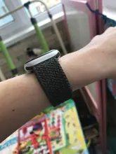 Correa de nailon trenzado para Apple watch, correa elástica de 44mm, 40mm, 38mm y 42mm, serie iWatch 3, 4, 5, se, 6