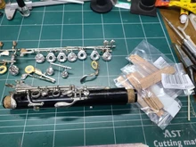 Tubo de corcho de clarinete, piezas de reparación de instrumento interfaz de tubo de corcho Natural, 4 Uds.