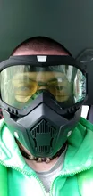 Máscara de esquí para hombre y mujer, gafas de seguridad con filtro para la boca a prueba de viento y de Motocross