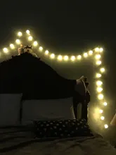 Lights-String Garland Cotton-Ball Led Wedding Party Christmas Outdoordiy Holiday 5M Crib