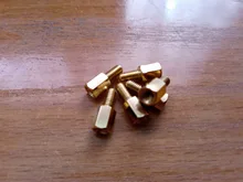 Separador hexagonal de cobre macizo M2, M2.5, M3, M4, M-F de Pilar hexagonal, espaciador macho-hembra para placa PCB, 10/50 piezas