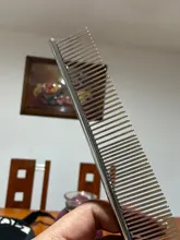 Pet Dematting Comb-Stainless Steel Pet Grooming Comb for Dogs and Cats Gently Removes