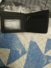 Cartera de PU de una pieza con cartera para tarjetas y monedas, monedero corto, novedad
