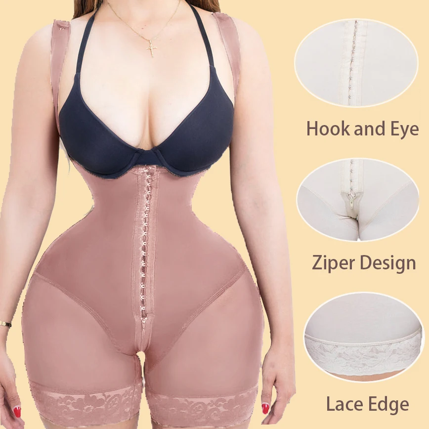 Women Open Bust Corset Body Shaper High Compression Abdomen Control Waist  Trainer Butt Lift Bodysuit Skims Fajas Colombianas