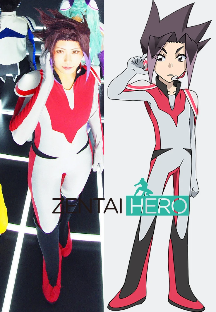 

Custom Made THE ANIMATION SHINKALION Superhero Cosplay Costume Oga Akita Zentai Bodysuit Halloween Suit