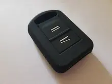 ZAD 2 botones funda de silicona para llave del coche set de fundas de protección para Vauxhall/Opel Vauxhall Corsa C Agila Meriva Combo de llave de control remoto fob