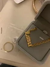 Collar de placa de identificación gótico para mujer, gargantilla de cadena dorada de acero inoxidable, estilo bohemio, regalo de joyería