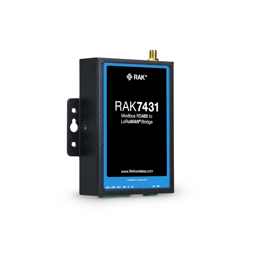 WisNode Bridge Serial RAK7431 Modbus RS485 to LoRaWAN&reg; Bridge RAKwireless