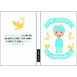 

Notebook with Message A5 Communion Nino