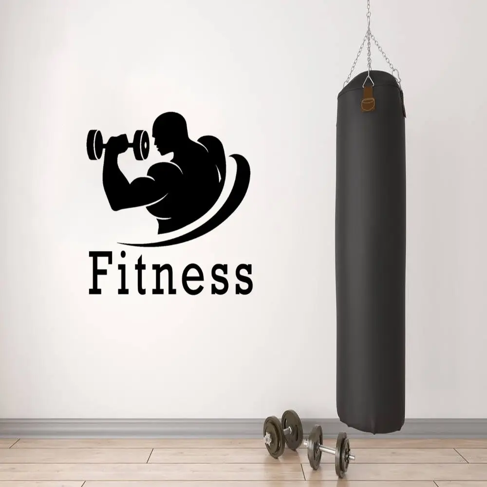 Adhesivo Para Gimnasio Culturismo Etiqueta De La Pared De La
