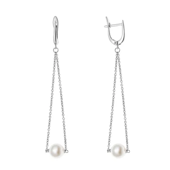 

Earrings made of silver with pearls cult.