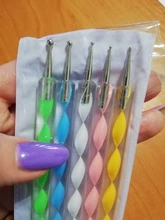 5 uds lápiz pluma punteada de cera lápiz-diamantes de imitación adhesivos gemas de recogiendo Picker consejos herramientas bricolaje salón de uñas arte