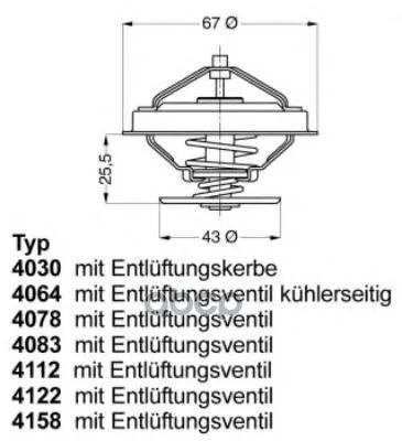 Термостат Wahler 412287d Wahler арт. 412287D