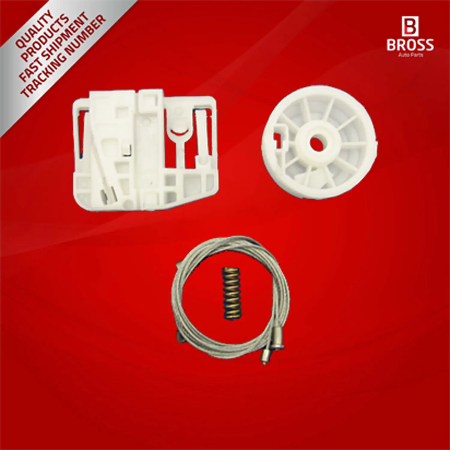 BWR271 Window Regulator Repair Kit Rear Right Door for Megane 2 2002-2008