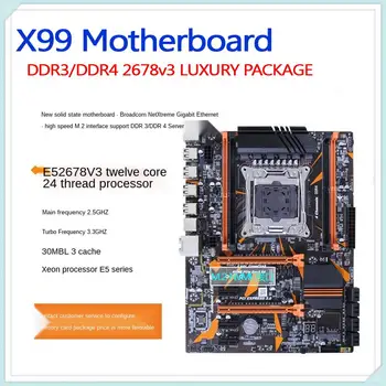 

Vulcan x99 motherboard set CPU Xeon E5-2678V3 LGA2011-V3 DDR3 DDR4 Desktop Computer Motherboard Module