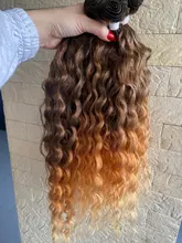 FASHION IDOL-Mechones con cierre, extensiones de cabello sintético rubio, degradado, de plata, gris, de moda, onda de agua, fibra, 20 pulgadas, 9 uds. por paquete