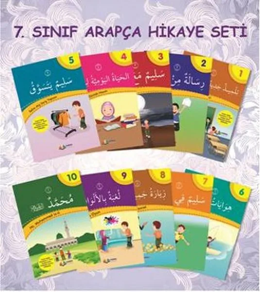 Arabic Learning Set 7 Grade 10 Books With Stories Learn Arabic Reading By Münevvere Kocaer Karma Books afbeelding