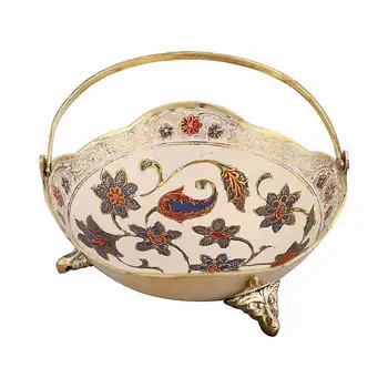 

Vase-fruit girl with a handle (enamel)