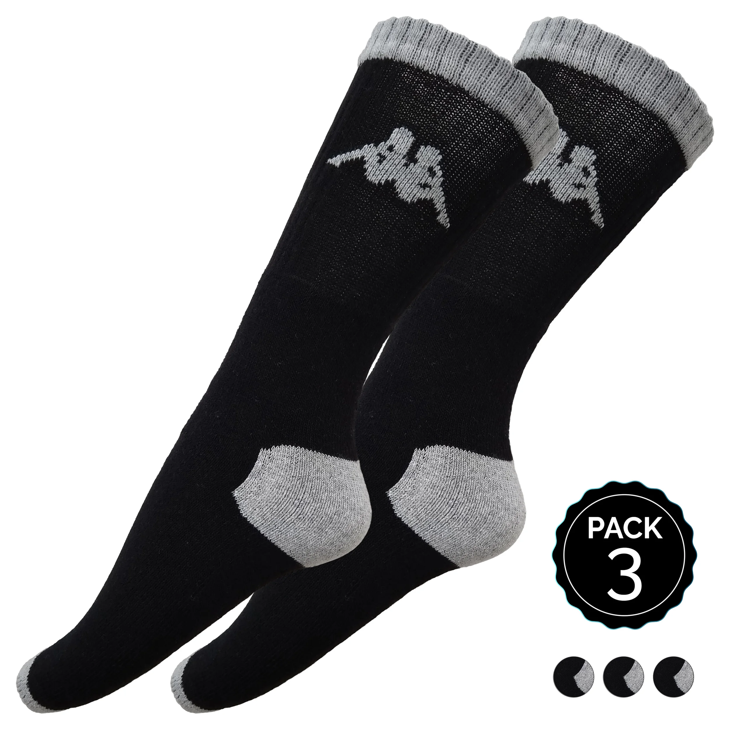KAPPA calcetines tennis pack de 3 pares en color blanco negro y gris