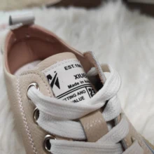 Student Shoes Flat-Bottom Trend-Color Genuine-Leather Women Lace-Up Girl Casual Matching