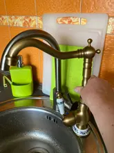 Bathroom Faucet Antique-Brass White Tap Porcelain-Handle Cold-Mixer Rotatable Single-Hole