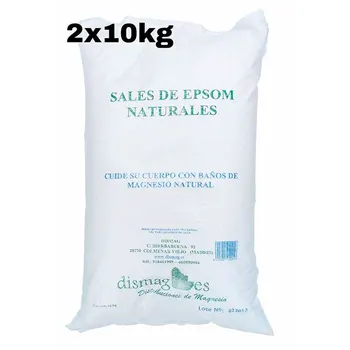 

2 x Salt Bag Epsom 10Kg, concentrated Source of Magnesium, Salt 100% Natural. Bath and Personal Care