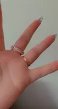 Huitan-anillo de compromiso con Circonia cúbica para mujer, sortija de compromiso, de boda, de lujo, cuadrado, Micro pavé, promesa de amor, gran oferta