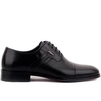 

Fosco-Black Leather Men 'S Classic Shoes