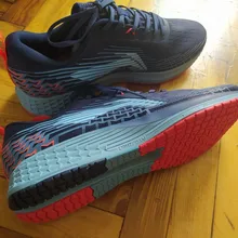 Li-ning-Zapatillas deportivas transpirables para hombre, calzado ligero con forro de maratón ROUGE RABBIT IV, ARBP037 ARBR015