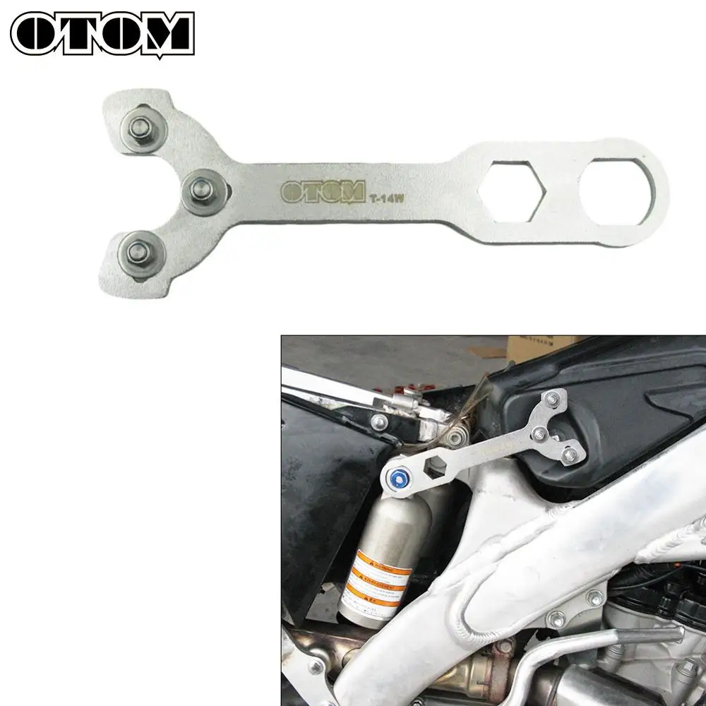 OTOM Stainless Steel Universal Motorcycle Adjustment Wrench Tool Rear
