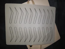 Tatuaje de látex para práctica de cejas, piel falsa, maquillaje permanente, tatuajes para cejas, entrenamiento, suministros de Microblading, 1 Uds.
