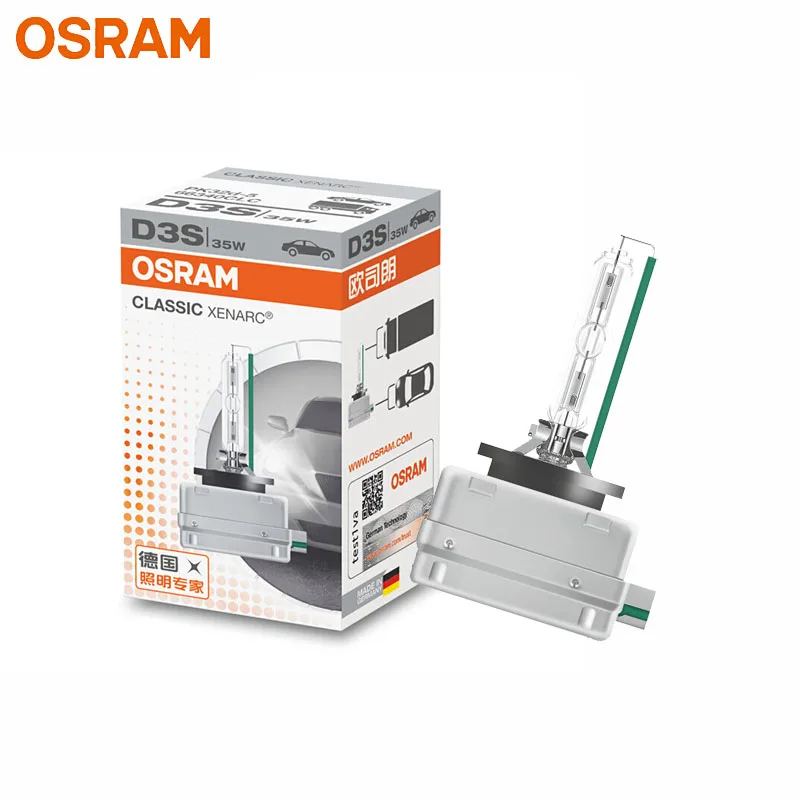 OSRAM-Faro de xenón para coche estándar, luz blanca clásica para farol delantero HID, original clásico, 4200K, CLC, D1S, D2S, D3S, D4S, 66140, 66240, 66340, 66440, 1x unidad